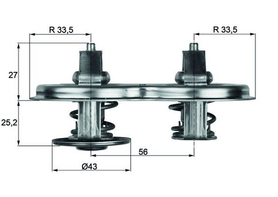 Termostat,lichid racire MAHLE TX3375D pentru SCANI