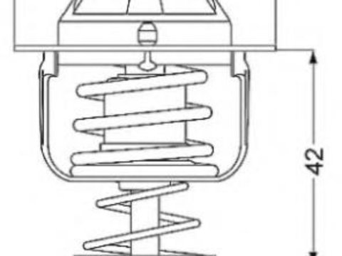 Termostat,lichid racire MAZDA EUNOS 500 (CA), MAZDA MILLENIA (TA), MAZDA FAMILIA V (BA) - WAHLER 4639.82D