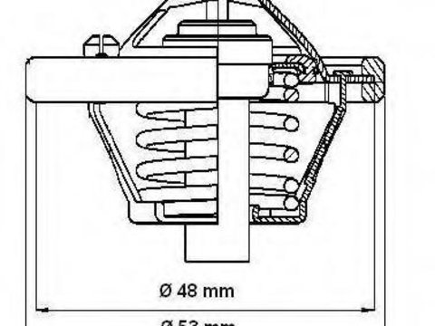 Termostat,lichid racire MAZDA SOHO III (JASM, JBSM), FORD FOCUS (DAW, DBW), FORD FOCUS Clipper (DNW) - WAHLER 4483.82D