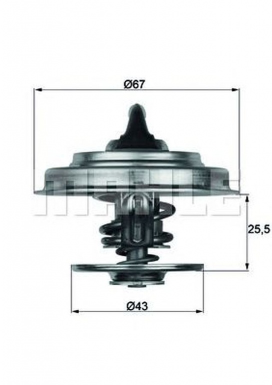 Termostat lichid racire MERCEDES-BENZ 190 W201 MAHLE ORIGINAL TX1887D