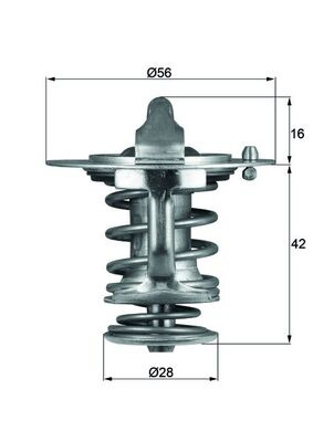 TERMOSTAT LICHID RACIRE ~ MITSUBISHI Canter (FB7, FB8, FE7, FE8) VII 3C11 3C13 110cp 125cp 2001 ~ TX 83 76D ~ MAHLE