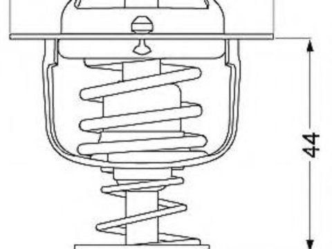 Termostat,lichid racire MITSUBISHI COLT Mk IV (CA_A), MITSUBISHI LIBERO V (CB/D_A), MITSUBISHI CHARIOT (N3_W, N4_W) - WAHLER 4637.82D