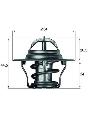 TERMOSTAT LICHID RACIRE ~ NISSAN VANETTE Bus (KC120) 1.5 69cp 1983 1984 1985 1986 1987 ~ TX 4 83D ~ MAHLE