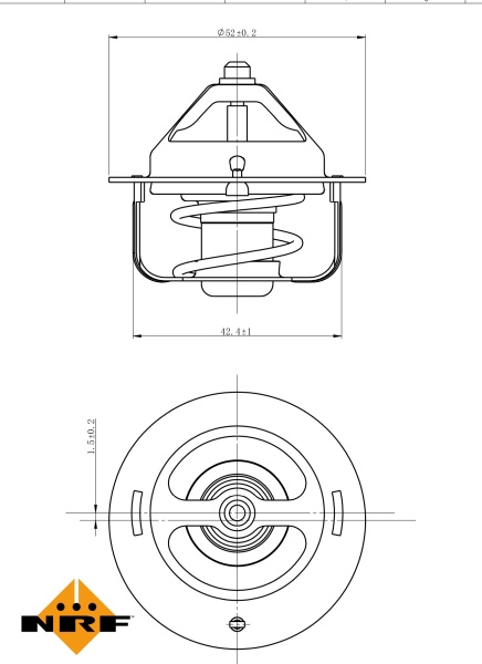 termostat,lichid racire NRF 725147