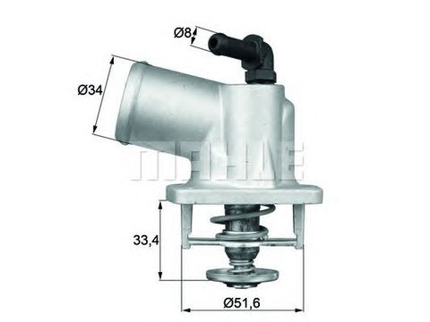 Termostat lichid racire OPEL 92C 1,6 16V - Cod intern: W20166282 - LIVRARE DIN STOC in 24 ore!!!