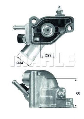 Termostat lichid racire OPEL ASTRA G Cabriolet F67 BEHR TI592