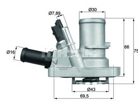 Termostat,lichid racire OPEL COMBO Tour (X12) (2012 - 2016) MAHLE ORIGINAL TI 144 88