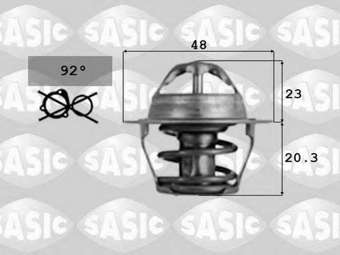 Termostat,lichid racire OPEL KADETT C combi, OPEL KADETT C City, OPEL KADETT C cupe - SASIC 9000389