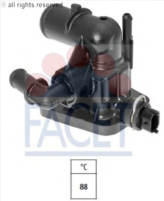 Termostat lichid racire # Opel Meriva 2010 2011 2012 2013 # 7 8783 # FACET