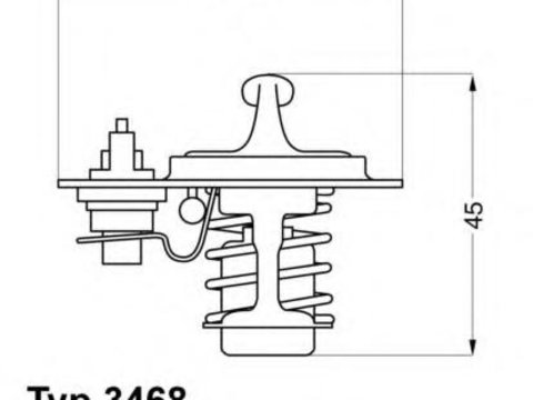 Termostat,lichid racire OPEL MONZA E (39_, 49_), OPEL KADETT E combi (35_, 36_, 45_, 46_), OPEL KADETT E hatchback (33_, 34_, 43_, 44_) - WAHLER 3468.
