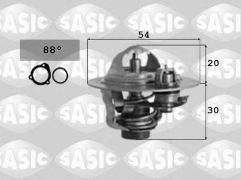 Termostat,lichid racire OPEL MONZA E (39_, 49_), OPEL KADETT E combi (35_, 36_, 45_, 46_), OPEL KADETT E hatchback (33_, 34_, 43_, 44_) - SASIC 900029