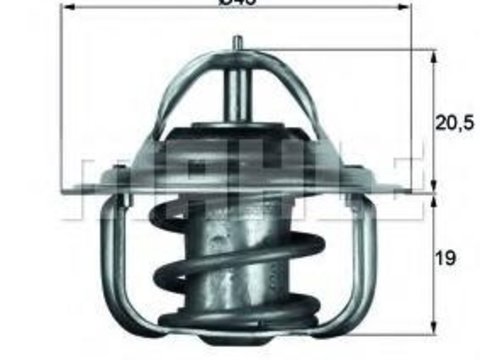 Termostat,lichid racire OPEL REKORD E combi (61_, 66_, 67_), OPEL REKORD E (17_-19_, 11_, 14_, 16_), FORD GRANADA (GGTL, GGFL) - BEHR TX 5 88D