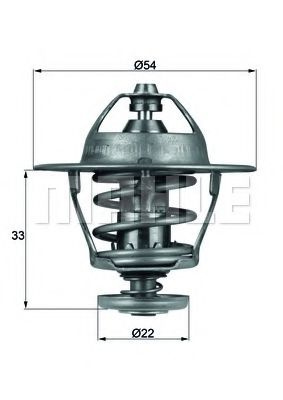 Termostat,lichid racire OPEL VECTRA A hatchback (88_, 89_) (1988 - 1995) MAHLE ORIGINAL TX 53 85D