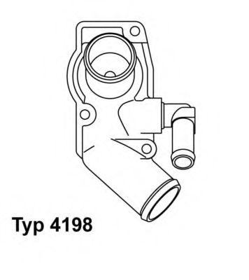 Termostat,lichid racire OPEL ZAFIRA A (F75) (1999 - 2005) WAHLER 4198.92D piesa NOUA