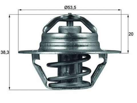 TERMOSTAT LICHID RACIRE PEUGEOT 104 1.0 1.2 1.4 1.1 0.9 44cp 45cp 46cp 50cp 57cp 66cp 72cp MAHLE TX 88 82D 1972 1973 1974 1975 1976 1977 1978 1979 1980 1981 1982 1983 1984 1985 1986 1987 1988