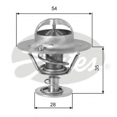 Termostat,lichid racire PEUGEOT 204 limuzina, FORD TRANSIT bus (T_ _), VW LT28-50 caroserie (281-363) - GATES TH00782G1