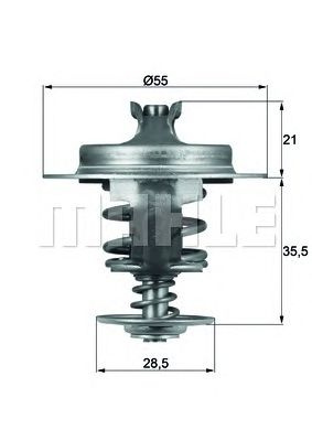 Termostat lichid racire PEUGEOT 206 Van - Cod intern: W20166380 - LIVRARE DIN STOC in 24 ore!!!