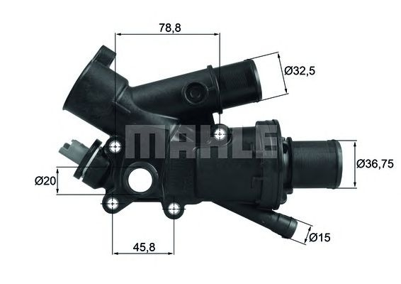 Termostat lichid racire PEUGEOT 308 SW - Cod intern: M20378683 - LIVRARE DIN STOC in 24 ore!!!