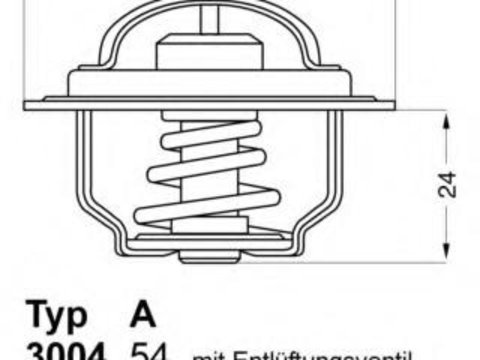 Termostat,lichid racire PEUGEOT J5 bus (280P), PEUGEOT 305 combi (581D), PEUGEOT 305 Mk II combi (581E) - WAHLER 3061.82