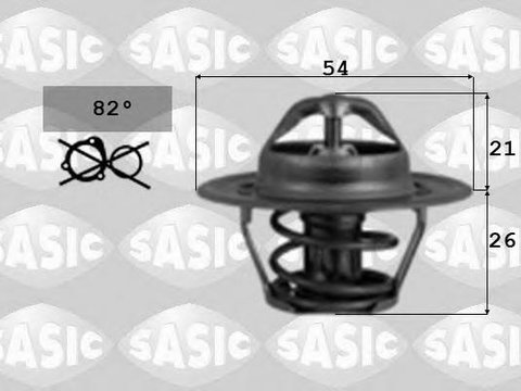 Termostat,lichid racire ROVER 100 / METRO (XP), VW POLO (9N_), SEAT IBIZA Mk IV (6L1) - SASIC 9000037