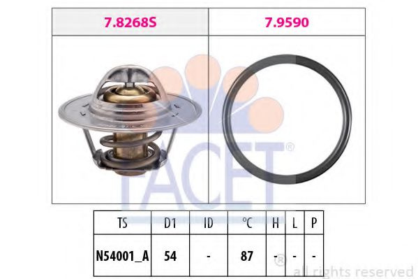 Termostat,lichid racire SEAT IBIZA III (6K1) (1999 - 2002) FACET 7.8268 piesa NOUA