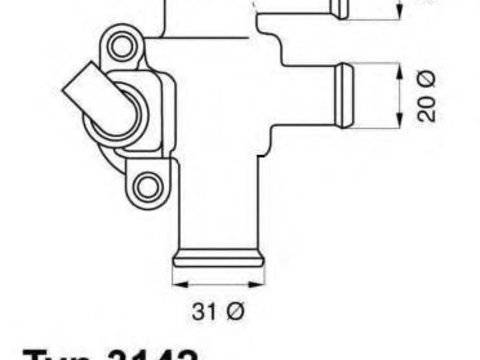 Termostat,lichid racire SMART CABRIO (450), SMART CITY-COUPE (450), SMART CROSSBLADE (450) - WAHLER 3142.90D