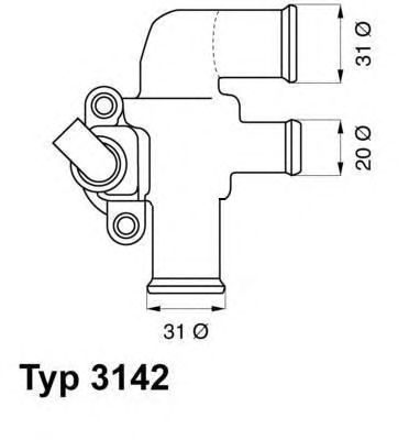 Termostat lichid racire SMART ROADSTER (452) - Cod intern: W20002291 - LIVRARE DIN STOC in 24 ore!!!
