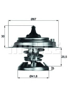 Termostat lichid racire SSANGYONG KYRON - Cod intern: W20166362 - LIVRARE DIN STOC in 24 ore!!!