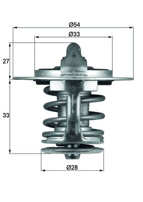 Termostat,lichid racire Termostat sistem racire 77°C NISSAN CHERRY III LAUREL PATROL GR IV SUNNY II 1.3-4.2D 05.82-06.97 MAHLE TX 84 77