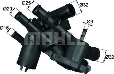 Termostat.lichid racire Termostat sistem racire 109°C in carcasa VW BORA BORA I GOLF IV 1.6 01.02-06.06 VW GOLF IV Variant (1J5), Turism, 05.1999 - 06.2006 MAHLE TM 4 109