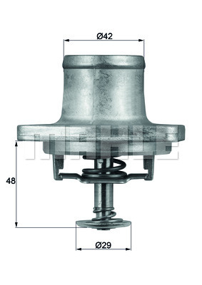 Termostat,lichid racire (TI4880D MAH) MERCEDES-BENZ
