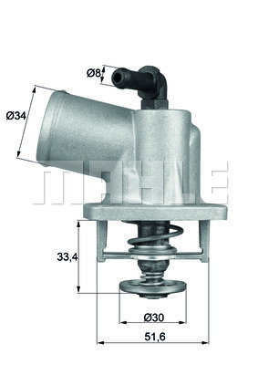 Termostat,lichid racire (TI5592D MAH) OPEL,VAUXHALL