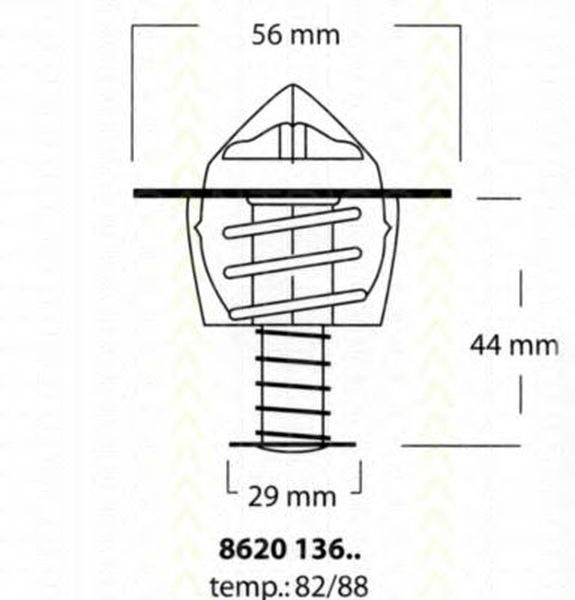 Termostat lichid racire TOYOTA CAMRY CV1 XV1 V1 TRISCAN 862013688