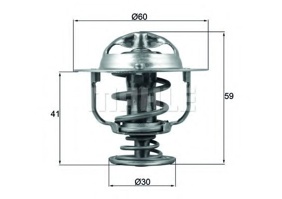 Termostat,lichid racire TOYOTA LAND CRUISER 90 (J9) (1995 - 2016) MAHLE ORIGINAL TX 177 82D piesa NOUA