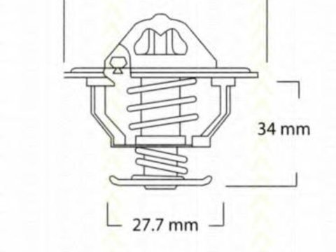 Termostat,lichid racire TOYOTA LAND CRUISER - BUNDERA (PZJ7_, KZJ7_, HZJ7_, BJ7_, LJ7_, RJ7, TOYOTA SUPRA (JZA80), TOYOTA HIACE IV bus (LH1_) - TRISCA