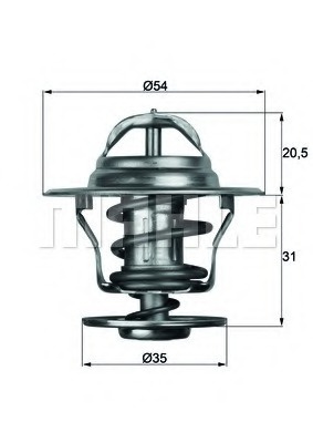 Termostat lichid racire TX 13 71D MAHLE pentru Ope