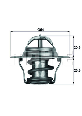 Termostat,lichid racire (TX1487D MAH) AUDI,IRAN KHODRO (IKCO),MITSUBISHI,NISSAN,SEAT,SKODA,VW