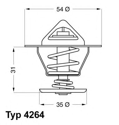 Termostat lichid racire VOLKSWAGEN PASSAT (3A2, 35I) - Cod intern: W20002342 - LIVRARE DIN STOC in 24 ore!!!
