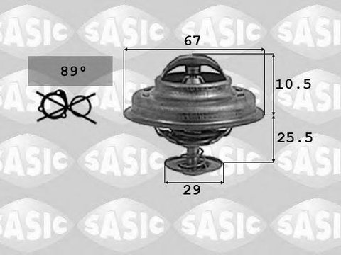 Termostat,lichid racire VOLVO 460 L limuzina (464), VOLVO 440 K (445) - SASIC 9000741