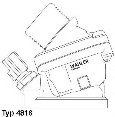 Termostat,lichid racire VOLVO S80 I limuzina (TS, XY), VOLVO V70 Mk II (SW), VOLVO S60 I limuzina - WAHLER 4816.90D