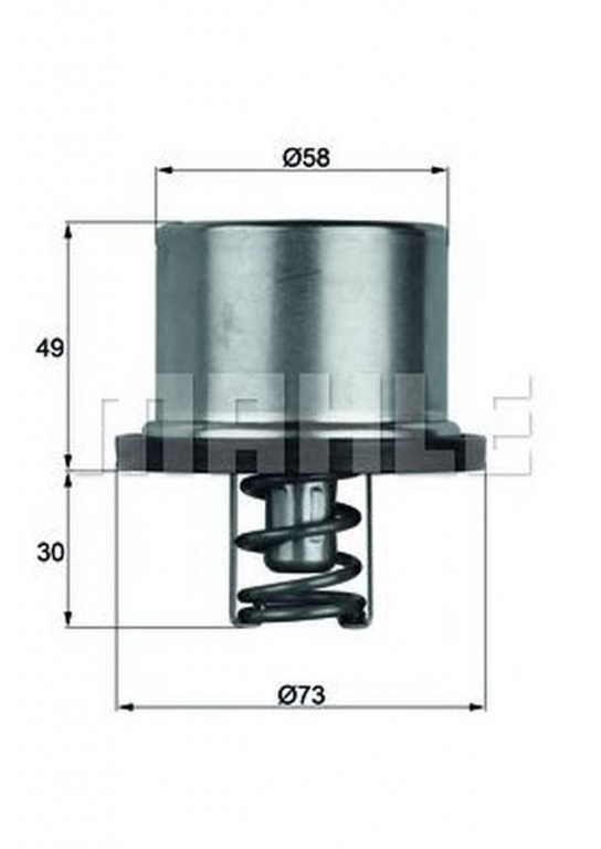 Termostat lichid racire VOLVO V70 III BW MAHLE ORI