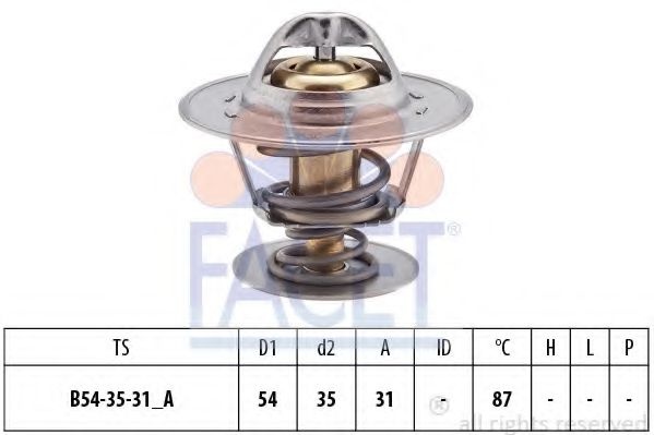Termostat,lichid racire VW GOLF V Variant (1K5) (2007 - 2009) FACET 7.8223S piesa NOUA