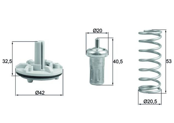 TERMOSTAT LICHID RACIRE ~ VW GOLF VAN VI Variant (