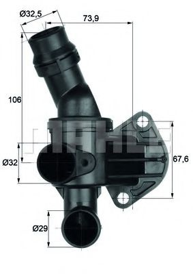 Termostat,lichid racire VW JETTA III (1K2) (2005 - 2010) MAHLE ORIGINAL TI 6 87 piesa NOUA