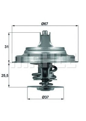 Termostat lichid racire VW TRANSPORTER IV platou s