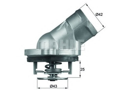 Termostat MERCEDES CLK Cabriolet (A208) (1998 - 2002) MAHLE ORIGINAL TI 45 87D