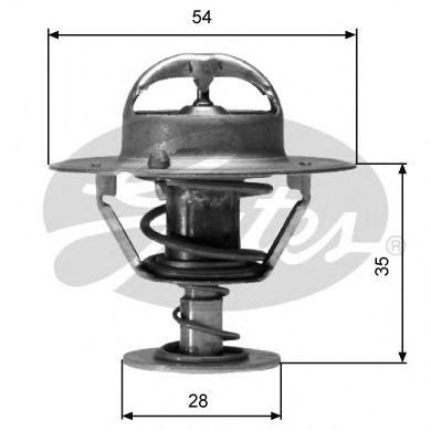 Termostat NISSAN SUNNY   (B11) (1982 - 1990) GATES TH04282G1