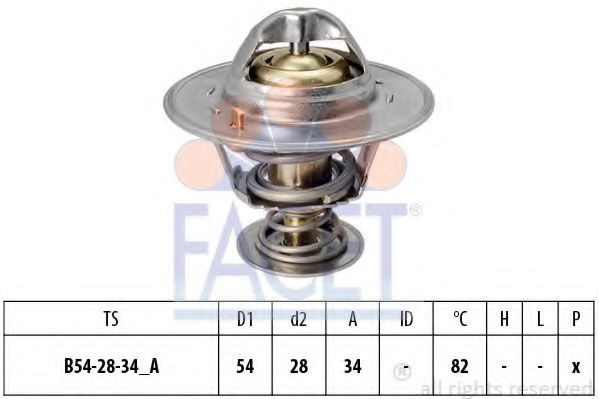 Termostat NISSAN VANETTE bus (C22) (1986 - 1995) FACET 7.8218S