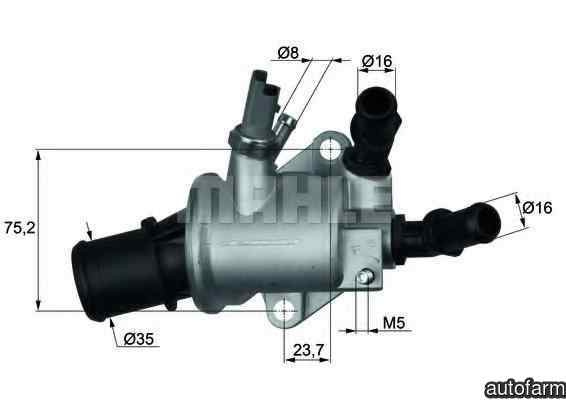 Termostat SAAB 9-3 Cabriolet YS3F BEHR TI 143 88