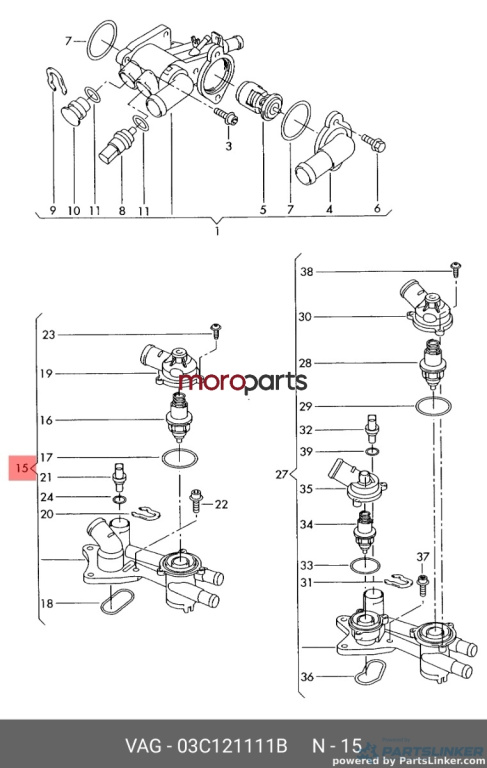 Termostat SEAT IBIZA IV (6L1) [ 2002 - 2